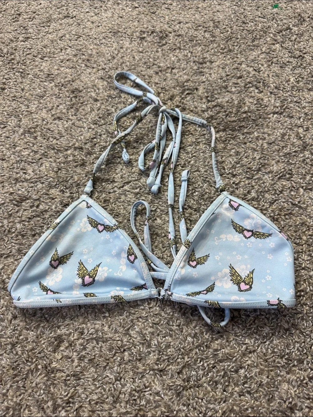 Frankies Bikinis x Victoria's Secret Heaven on Earth Triangle Bikini Top